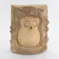 Crocodile Wood Carved Owl H8AW4-105-1003-01