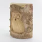 Crocodile Wood Carved Owl H8AW4-105-1003-02