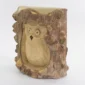 Crocodile Wood Carved Owl H8AW4-105-1004-02