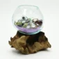 Molten Glass Vase on Driftwood H1AMG-025-1003-07