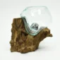 Molten Glass Vase on Driftwood H1AMG-025-1005-03