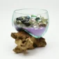 Molten Glass Vase on Driftwood H1AMG-025-3001-05