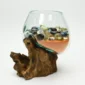 Molten Glass Vase on Driftwood H1AMG-025-3002-05