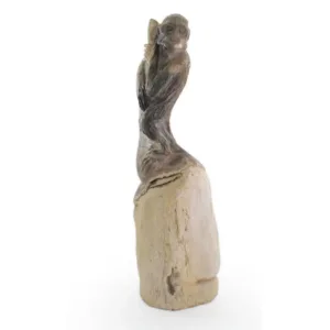 Petrified Wood Carved Monkey H8BPW-115-1001-01