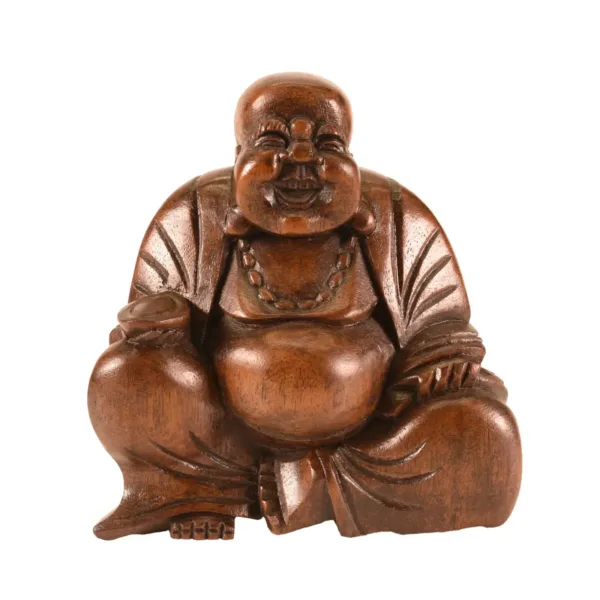 Sono Carved Wood Happy Buddha H8AW2-135-1001-01